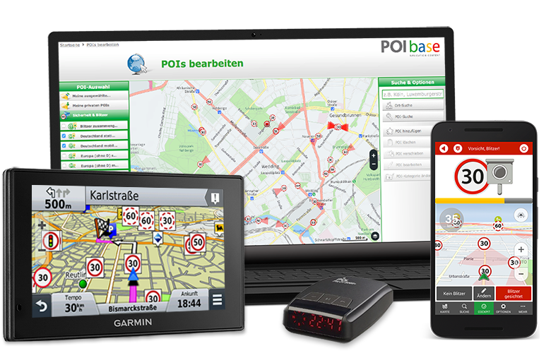 Ironisch verkeer Savant POI base - pocketnavigation speedcams&Pois Garmin